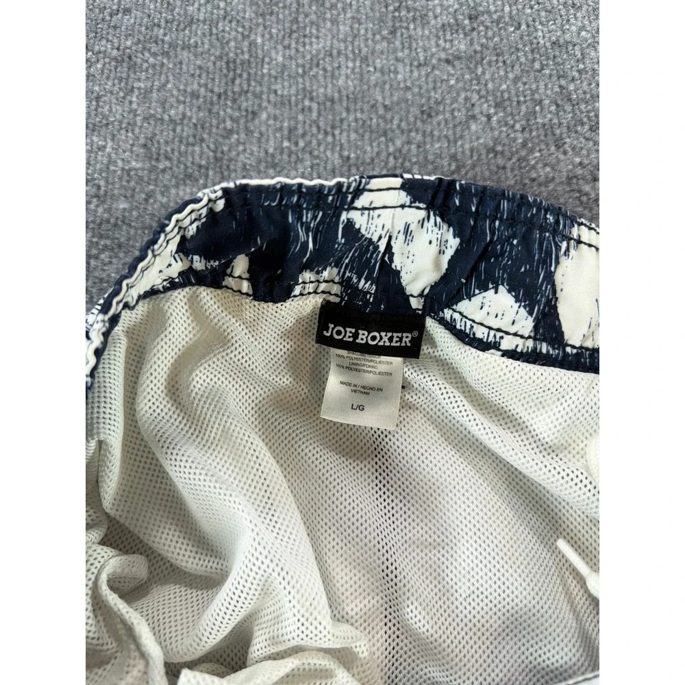 Joe Boxer American Flag Swim Trunks Red White Blue‎ Board Shorts L 4th of July